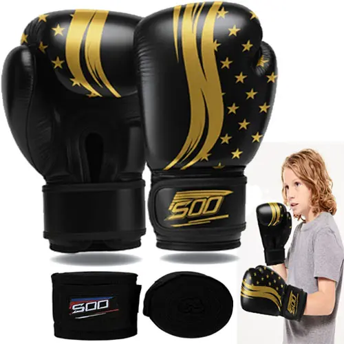 Boxing Gloves, Pro Training Sparring, Maya Hide Leather, Muay Thai MMA Kickboxing, Men Women Adult, Heavy Punching Bag Focus Mitts Pads Workout, Ventilated Palm, Multi Layered
