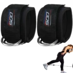 DMoose Fitness Ankle Straps for Cable Machines - One Size Fit with Premium Padding, Glute Kickback Ankle Strap for Women & Men, Cable Attachments for Gym, Booty Workouts, Leg Extension & Hip Abductors