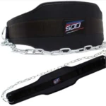 DMoose Fitness Dip Belt for Weight Lifting, Pullup, Squats & Dips Robust Steel Chain, Comfortable Neoprene Padding Supports 350lbs - Gym Weight Belt for Strength Training Workout & Weightlifting