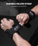 DMoose Fitness Weight Lifting Hooks (Pair) for Deadlifts, Pull Ups, Rows & Shrugs - Anti-Rip Nylon Strap Hand Grips with Thick Wrist Padding - Heavy Duty Wrist Straps for Weightlifting & Gym Workouts