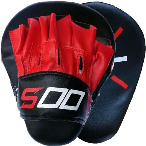 Hawk Sports Punching Mitts for Men, Women, & Kids, Leather Focus Mitts for Martial Arts & Boxing Training, Curved Punch Mitts for Karate, Kickboxing, Krav MAGA, Muay Thai & Taekwondo