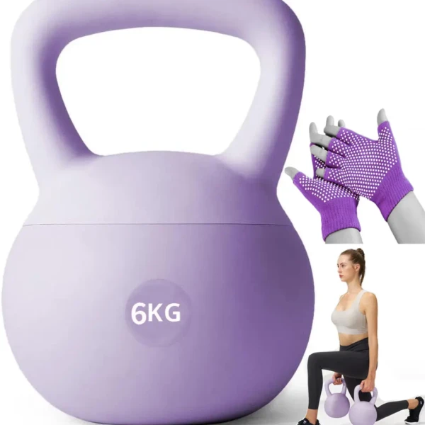 LB Kettlebells Vinyl Coated Cast Iron for Dumbbell Weights Exercises, Gym, Fitness, Full Body Workout Equipment Push up, Grip and Strength Training